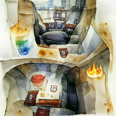 Brothel Interior: Watercolor Concept Art