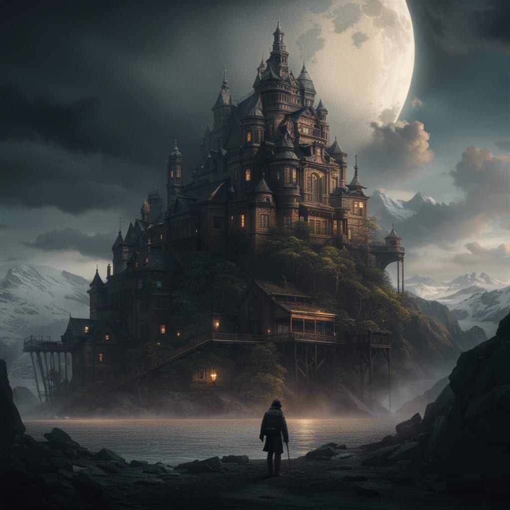 Epic Solitude: A Dramatic Digital Matte Painting