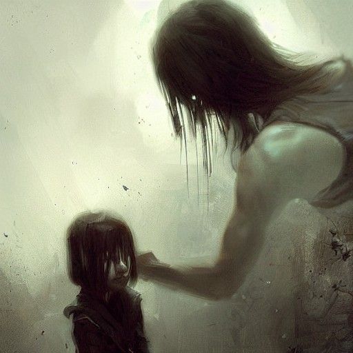 Sinister Grief: A Dark Fantasy Digital Artwork