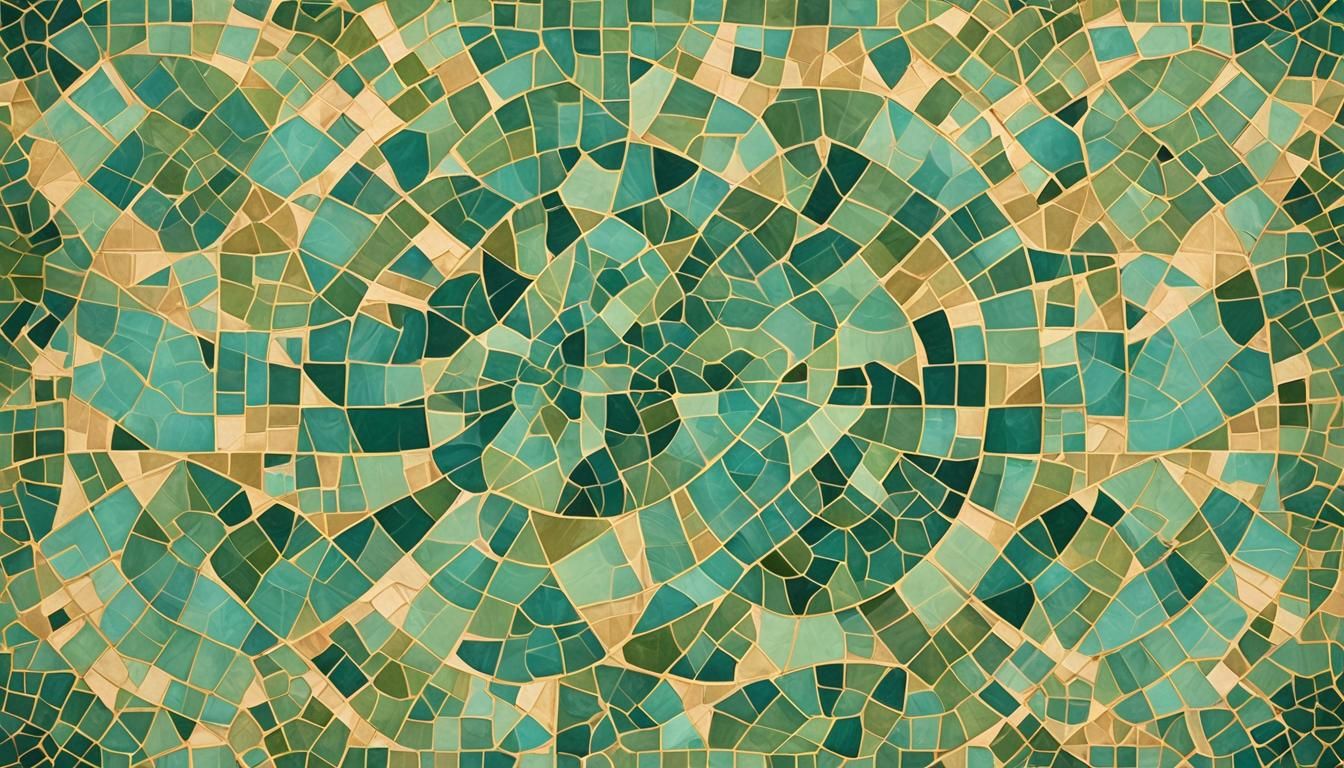 Geometric Mosaic in Da Vinci Style