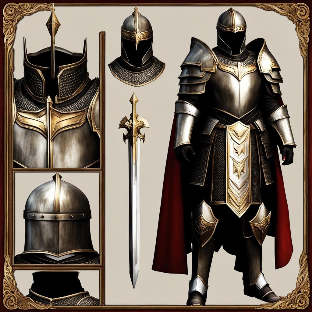 Divine Crusader Armor with Dragon Crest