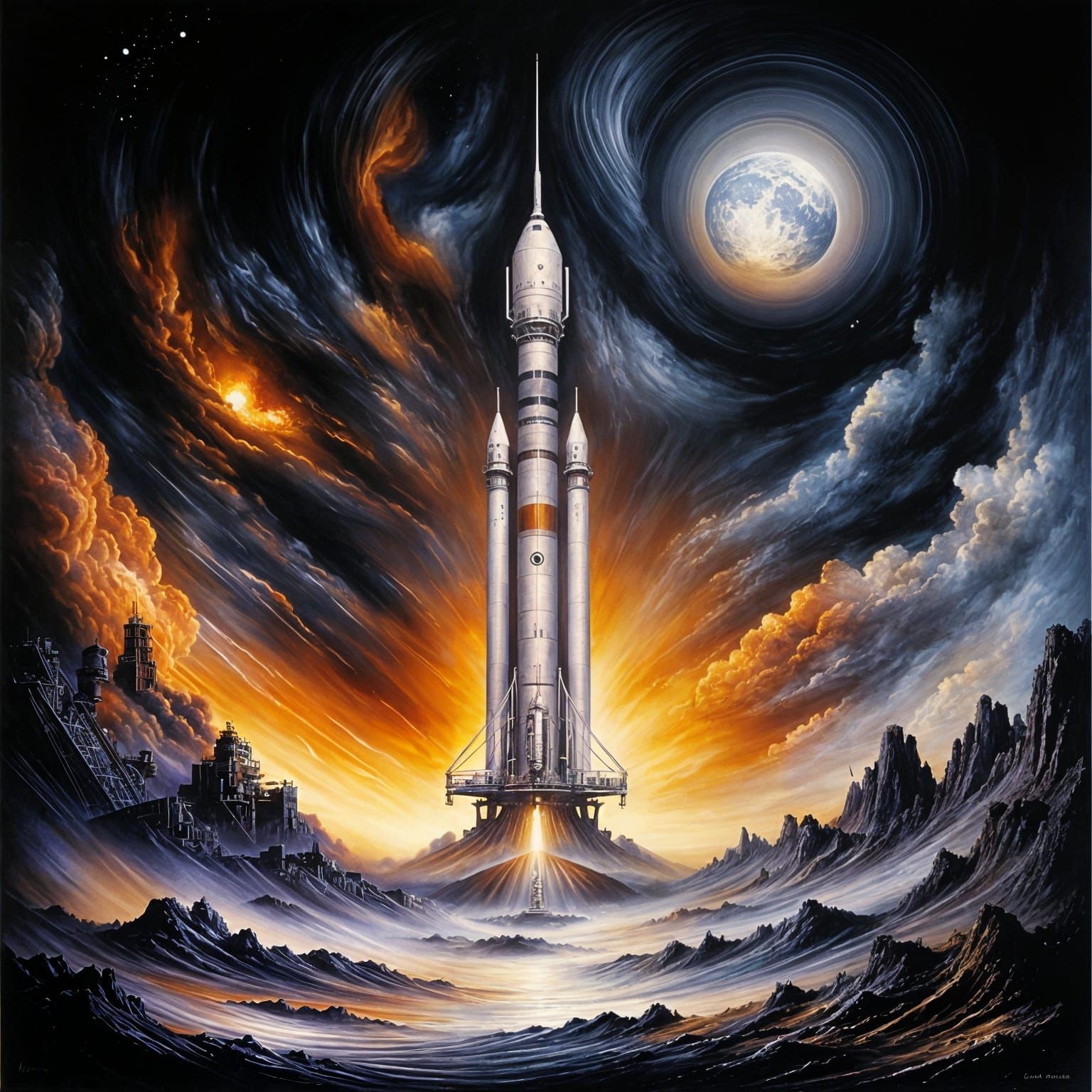 Space Age Masterpiece: Lifting Off to Conquer Earth
