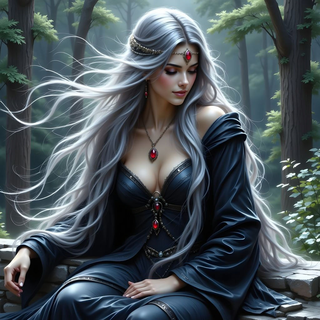 Hyperrealistic Norse Goddess in Ethereal Beauty