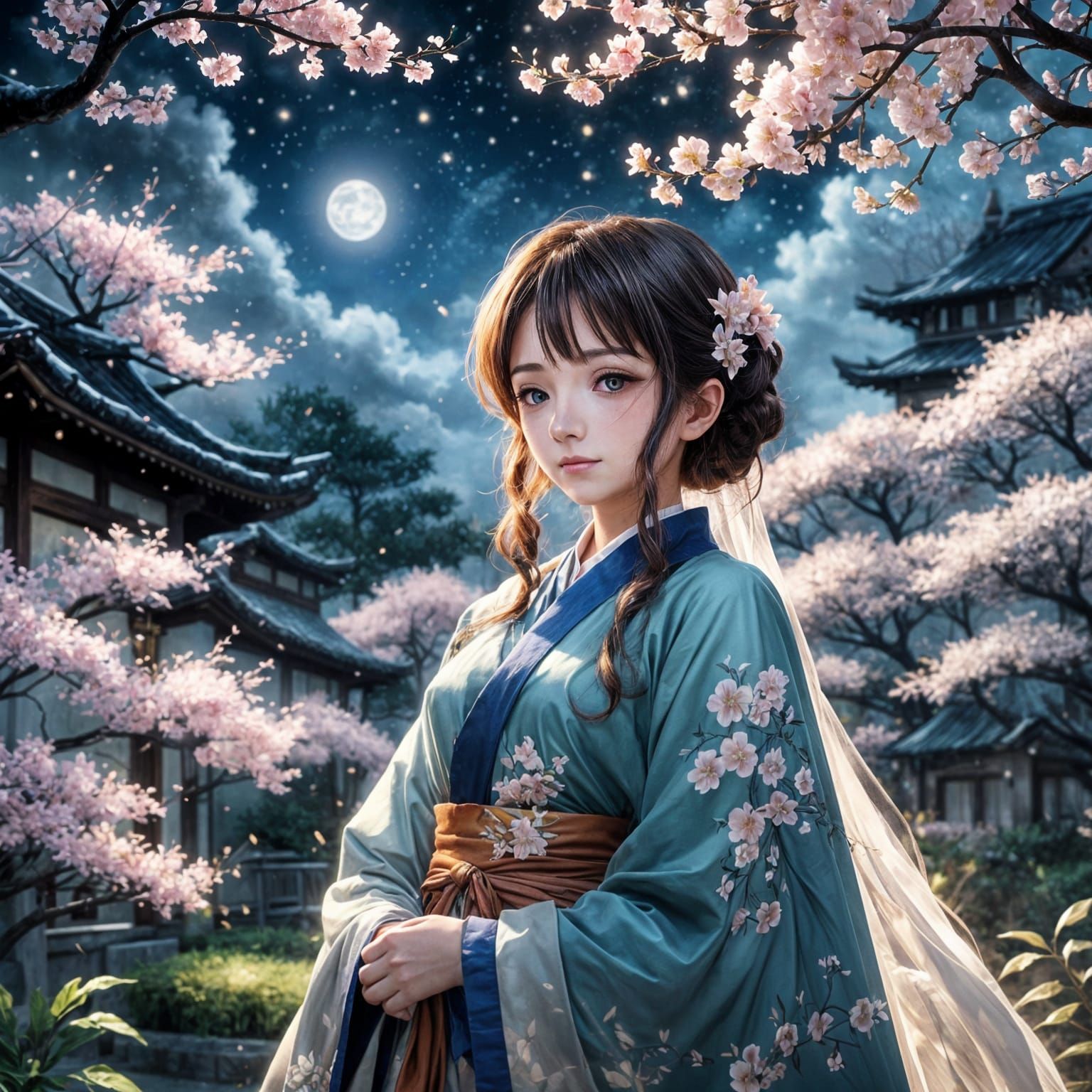 Anime Goddess of the Sacred Temple