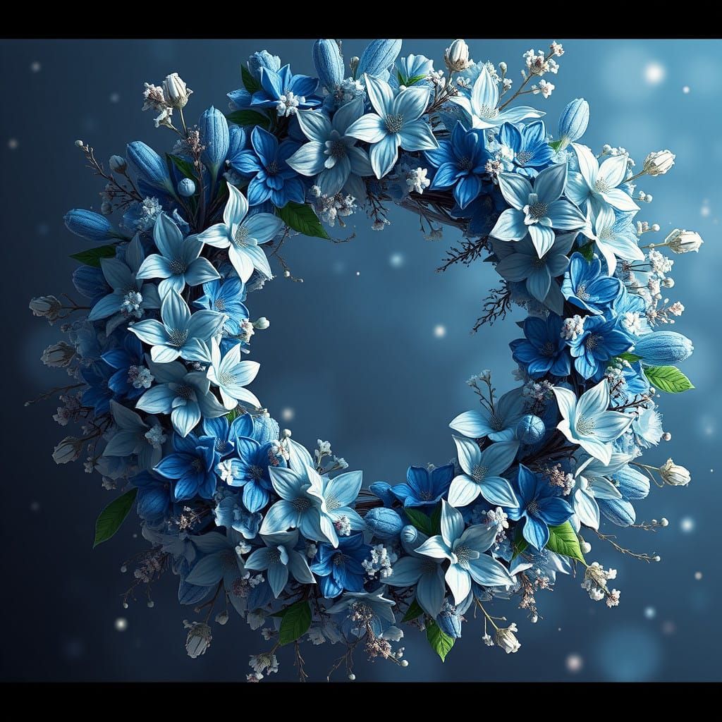 Ethereal Winter Floral Fantasy