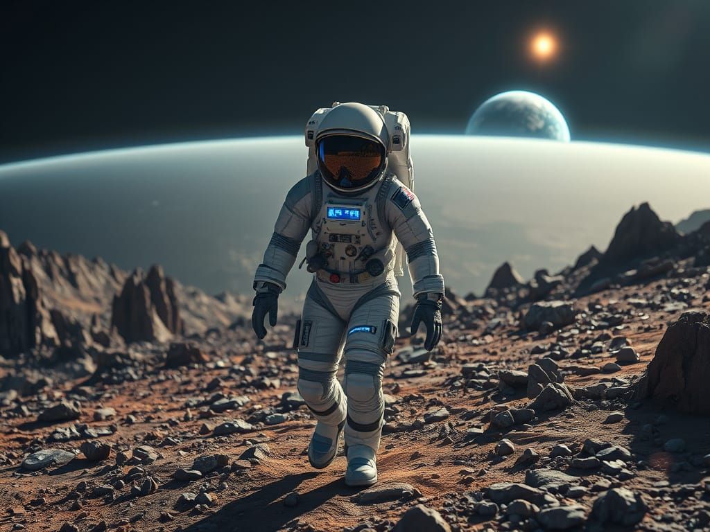 Astronaut Discovers Distant Planet in Breathtaking View of E...