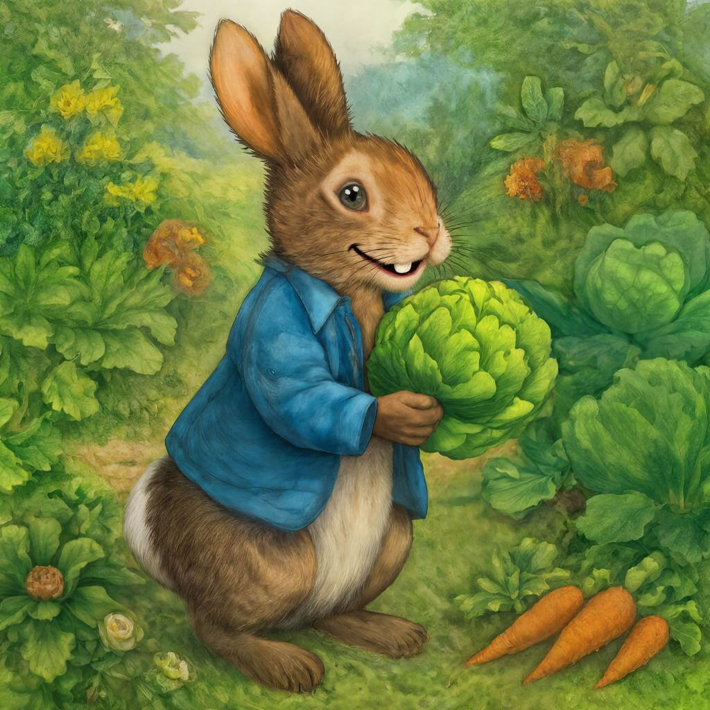 Rabbit's Lettuce Quest in Lush Garden