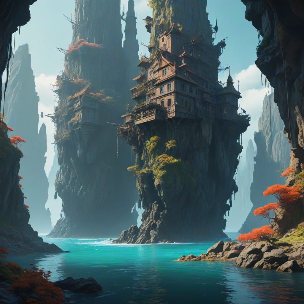 Ethereal Oceanic Wonders in a Haunting, Bioluminescent World