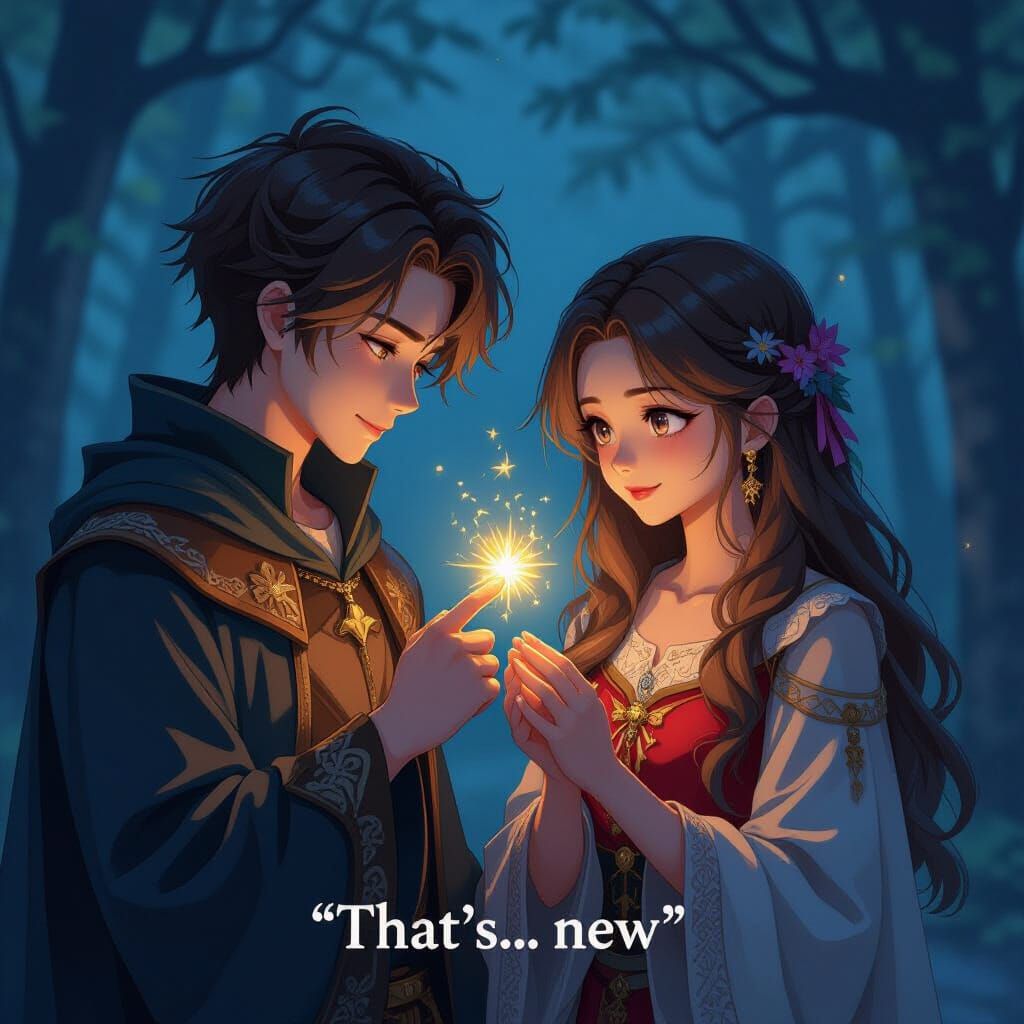 Magical Realism Scene of Cosmic Wonder and Deepening Magic