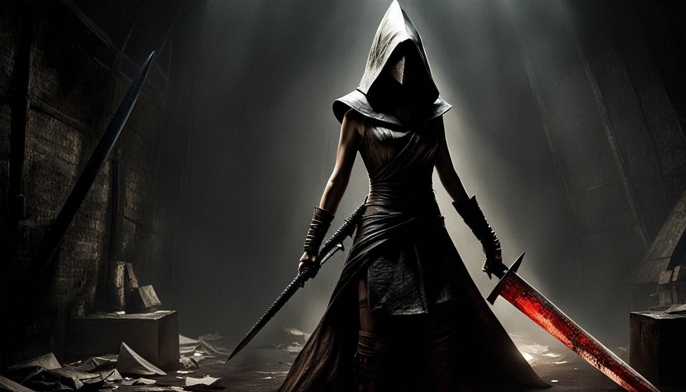 Female Pyramid Head in Silent Hill Style