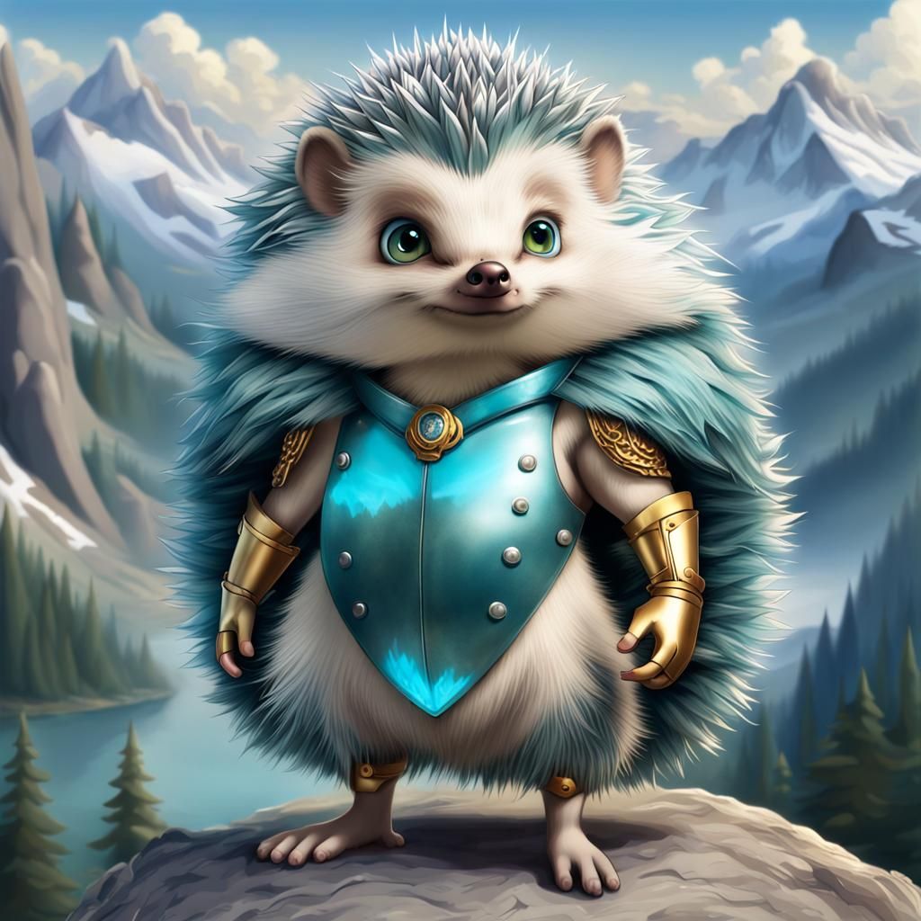 Generate an image of a humanoid creature with characteristics of a mobian. 1