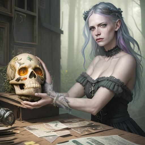 Trash Polka Skull in 8K Resolution