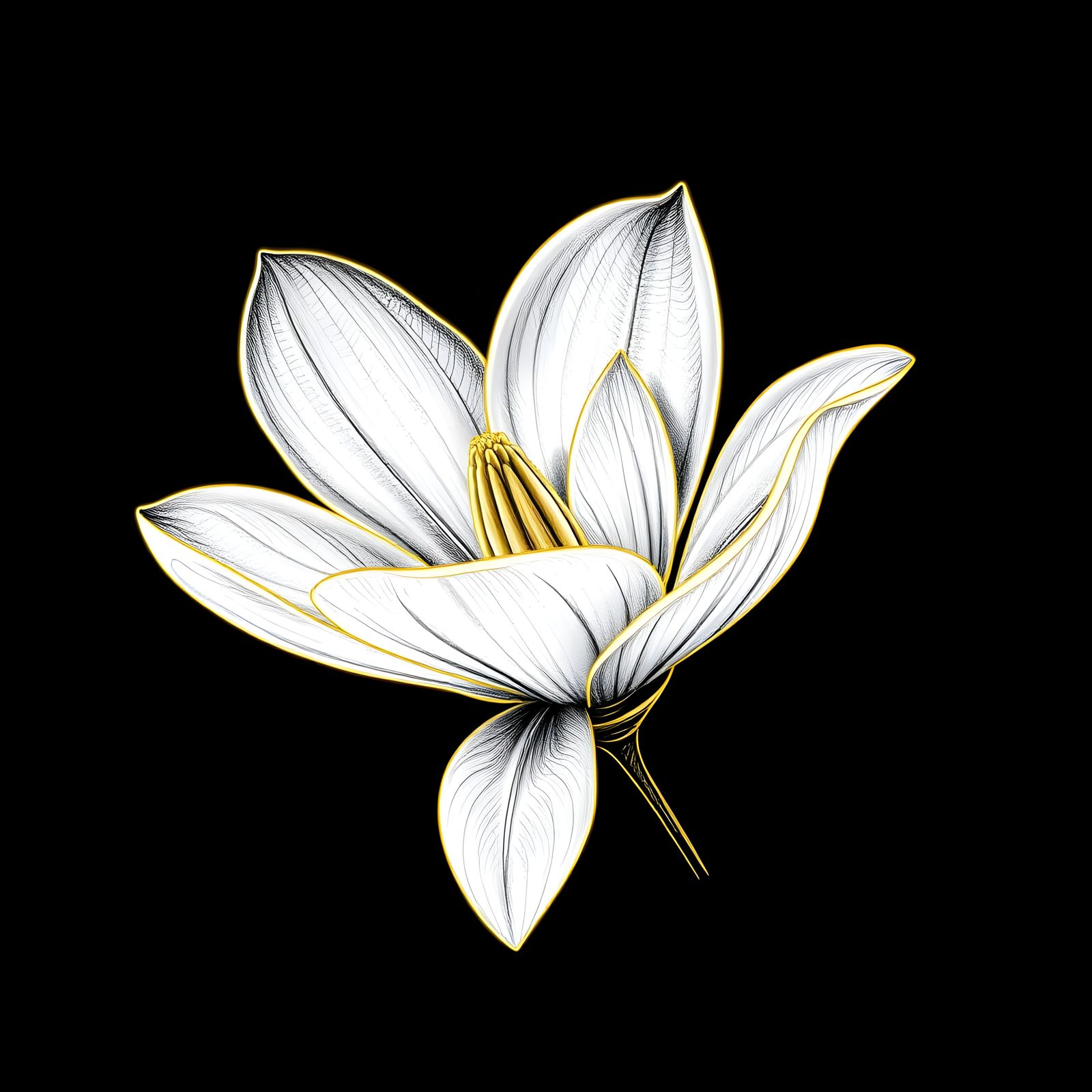 A white Southern Magnolia flower