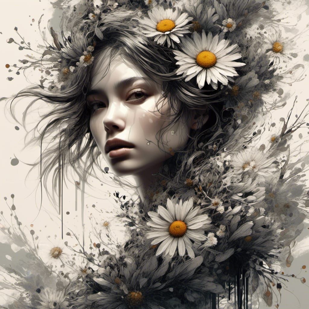 Hyperrealistic Fractal Filigree Ink Masterpiece