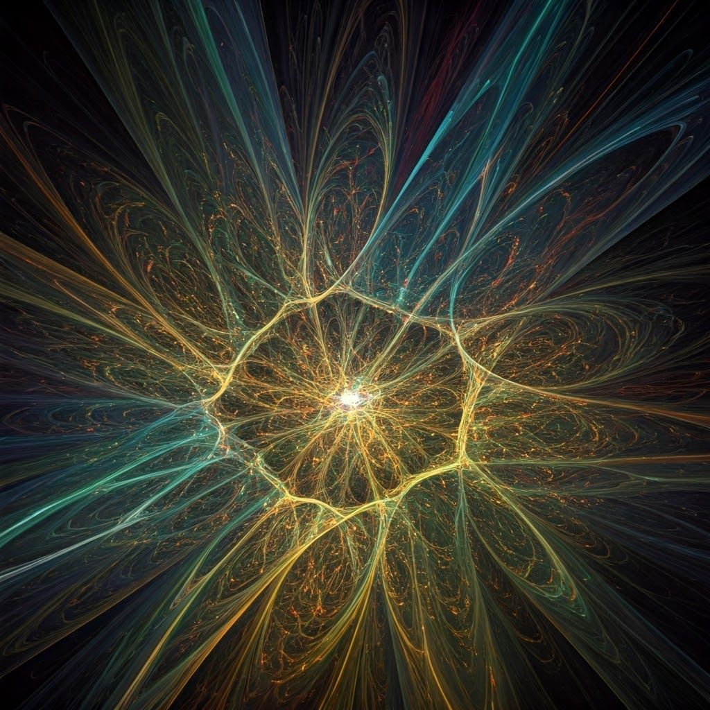 Abstract glowing, beautiful, magical masterpiece, ethereal f...