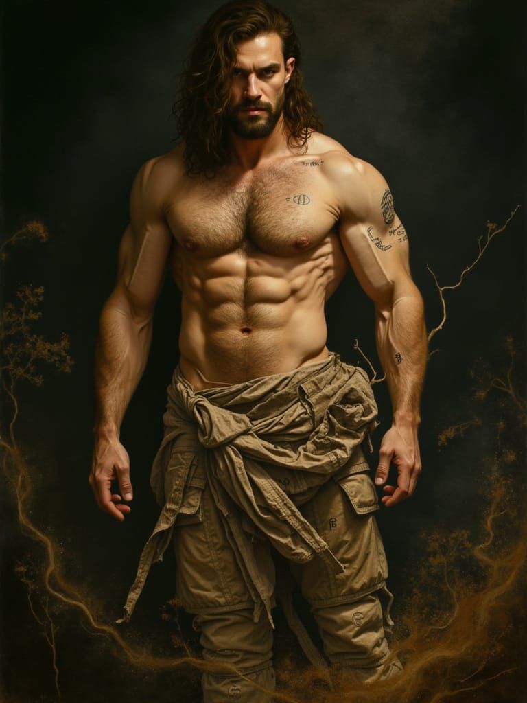 Hyperdetailed Charcoal Drawing