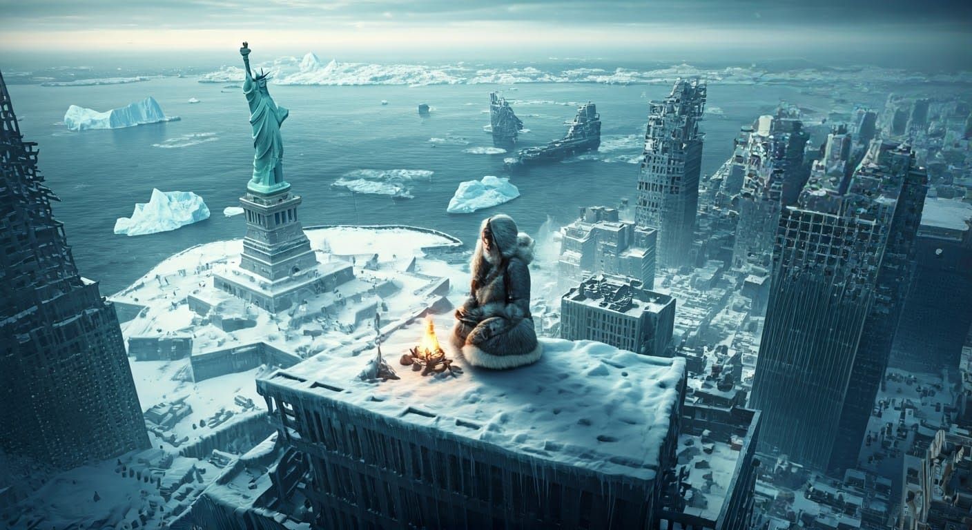 Glowing Ember Amidst a Frostbitten Apocalypse