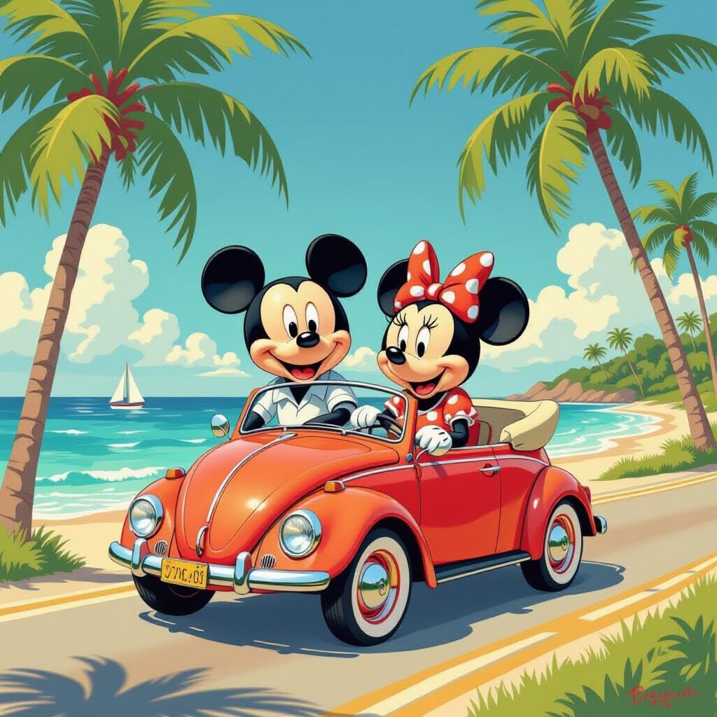 Mickey and Minnie's Seaside VW Adventure