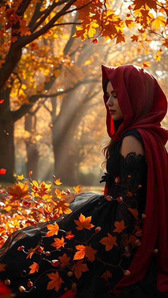 Whimsical Gothic Romance Unfolds in Autumnal Wonderland