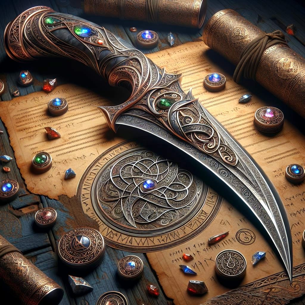 Mystical Blade in Ancient Splendor