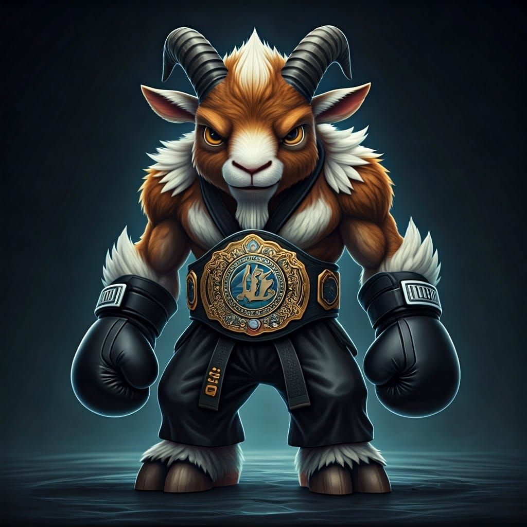 Epic Goat Man in Karate Gear
