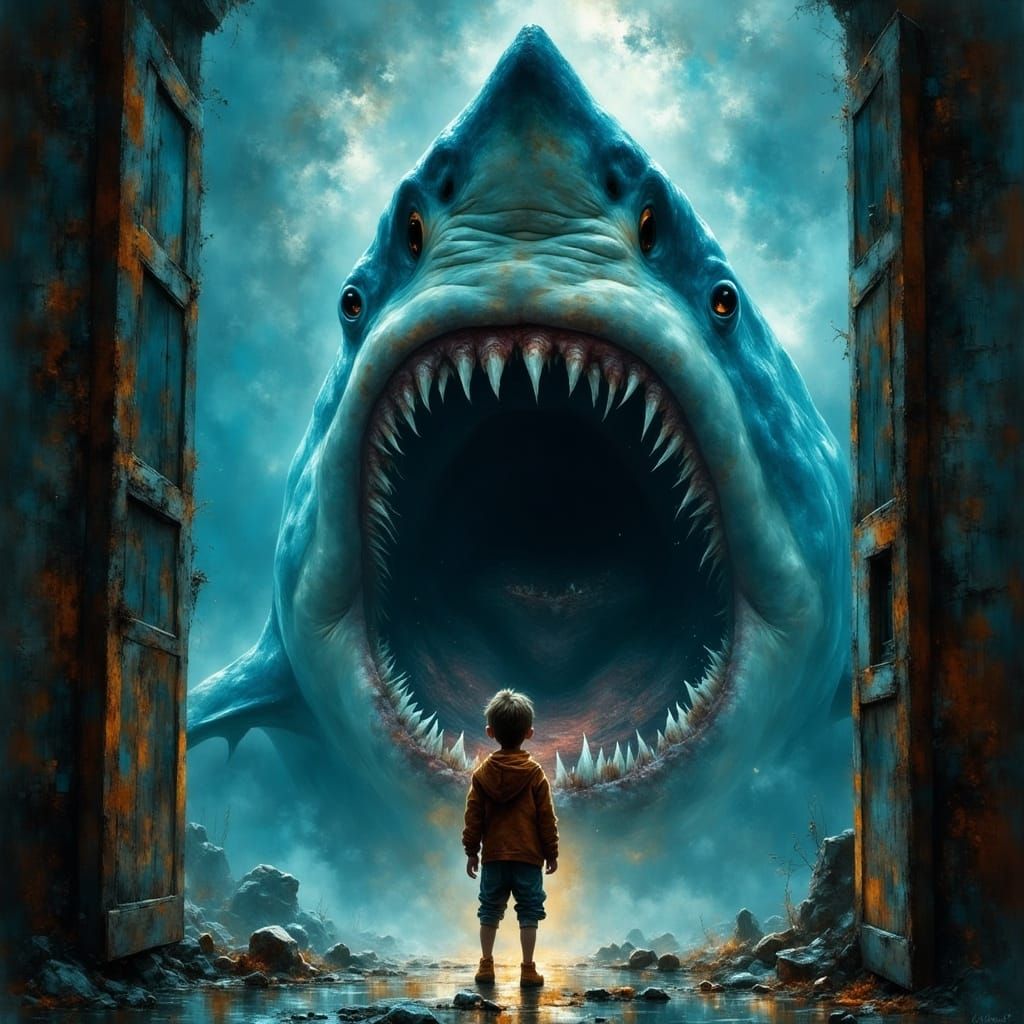 <lora:EtherealVisionsFlux:1.0>  A boy in a dimly lit room, f...