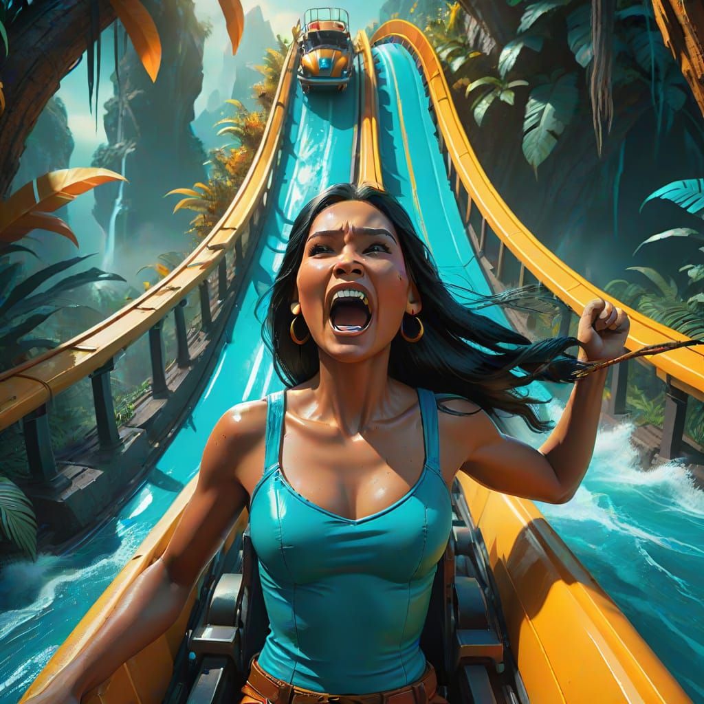 Pocahontas Soars Through a Vibrant Jungle on a Thrilling Rol...