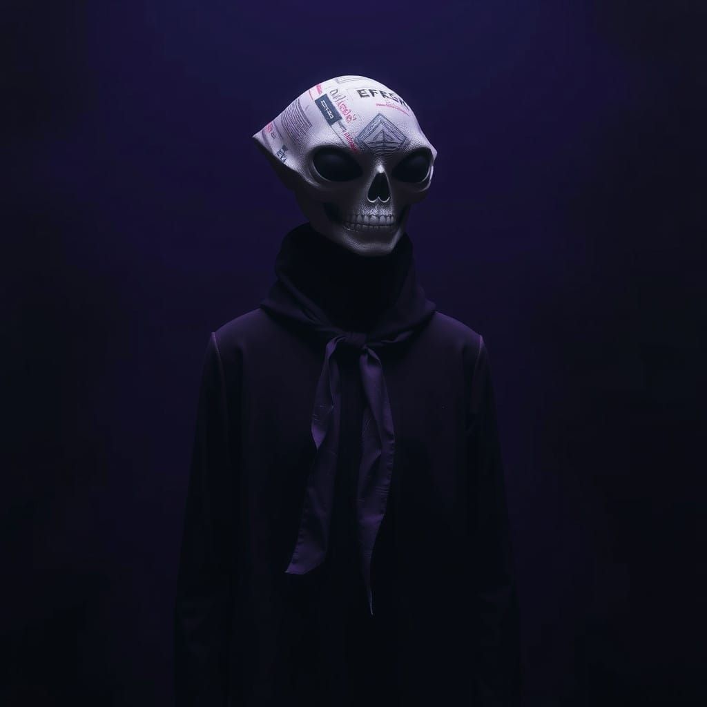 Alien Entity in Dark, Dreamlike Atmosphere