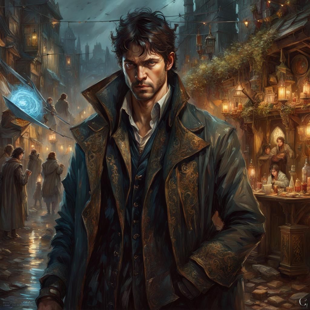 Young Harry Dresden in Detailed Digital Art