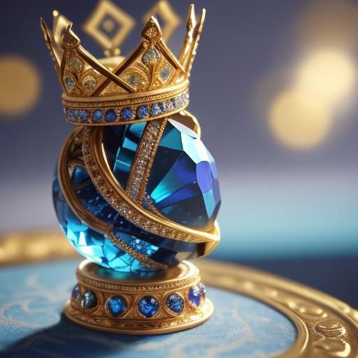 Hyperrealistic Diamond Treble Clef in Ornate Velvet Setting