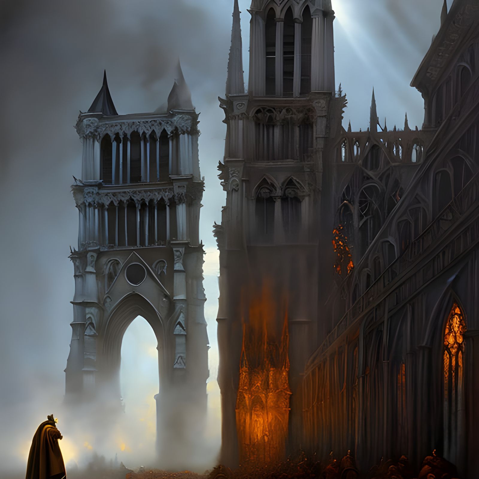 Sinister Hunchback of Notre Dame Oil Painting