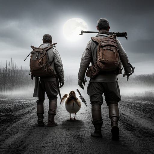 Ducks Marching in Post-Apocalyptic Wonderland