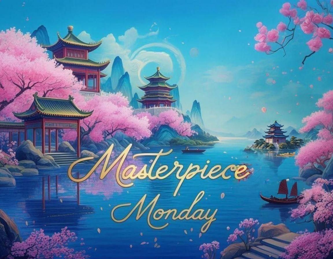 Surreal Chinese Landscape Calendar Wallpaper in Dreamscape S...