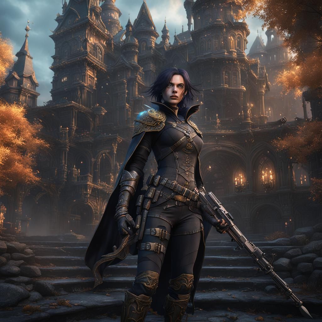 Fantastical Bullet Witch Concept Art