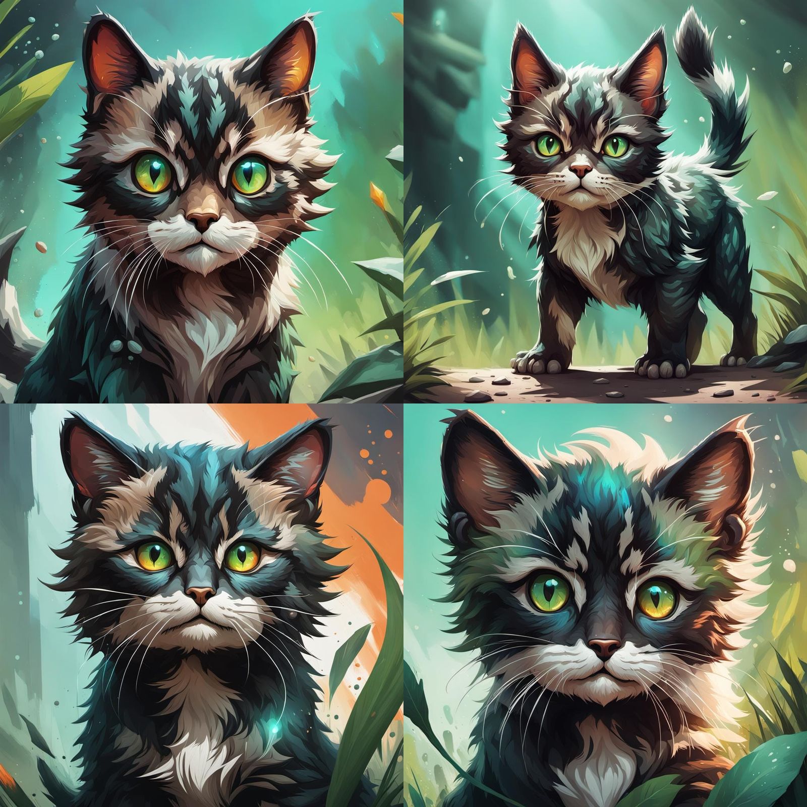 Hyperrealistic Portrait of a Boy as Splash Art