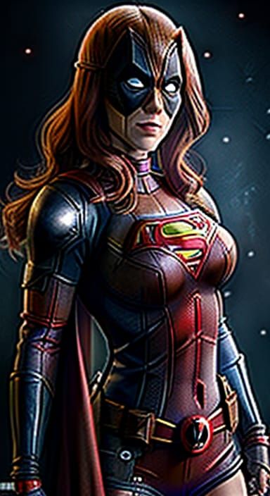 Supergirl Inspired Portrait in a Futuristic Diner