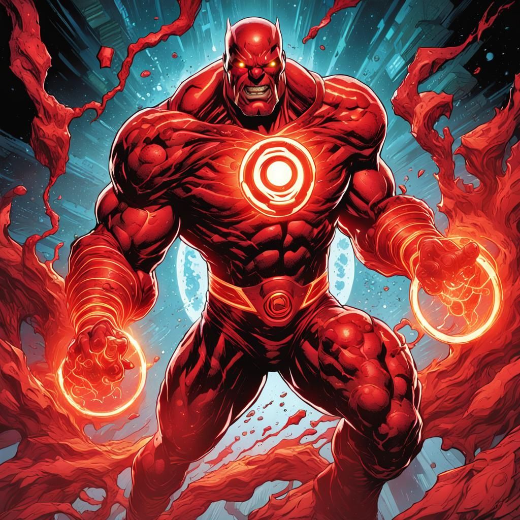 Atrocitus in Heroic Comic Book Illustration