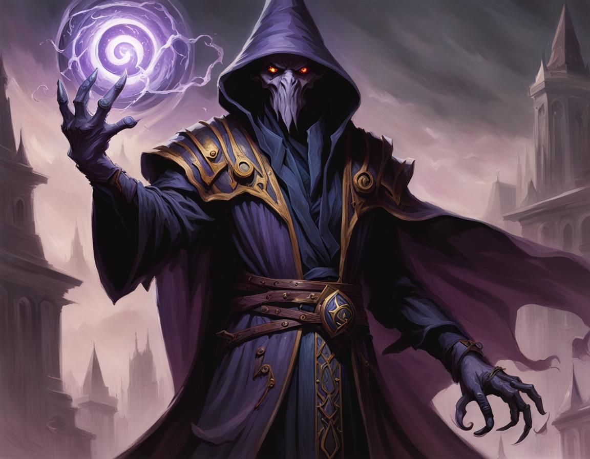 Mindflayer Pact Warlock, MTG Style