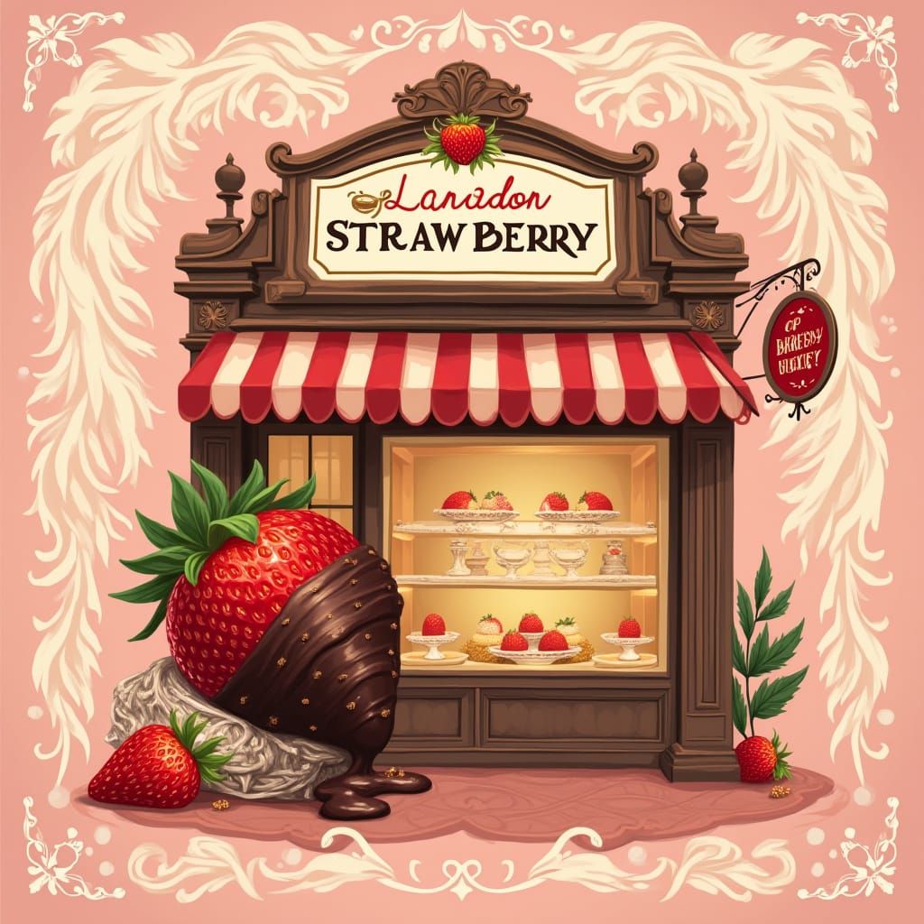 Barryon's Elegant Chocolate-Covered Strawberry Masterpiece i...