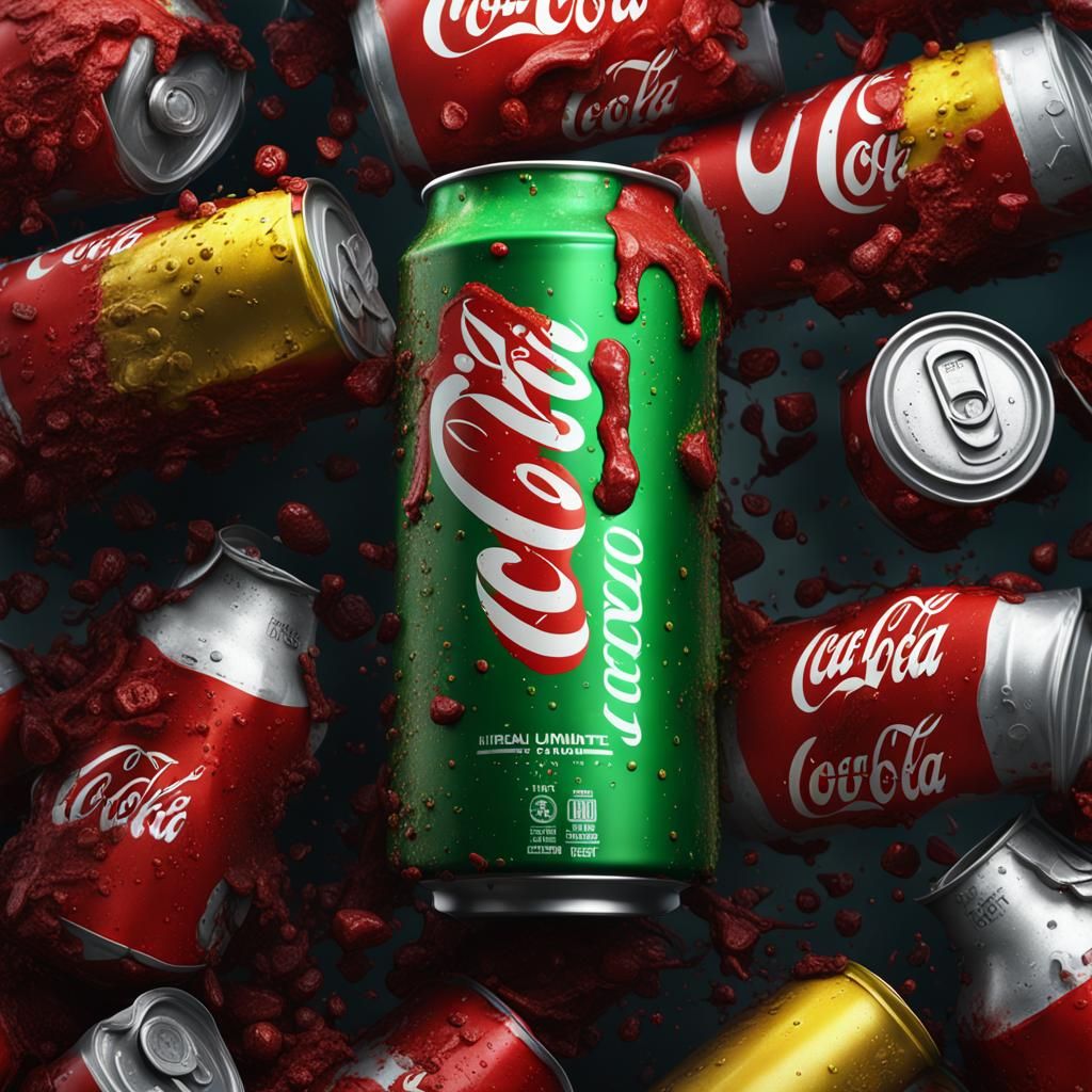 Uranium Cola Can in Detailed Matte Painting
