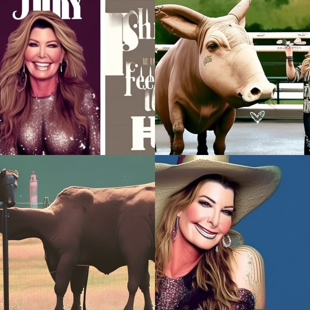 Shania Twain's Online Encounter with Joey the Bull