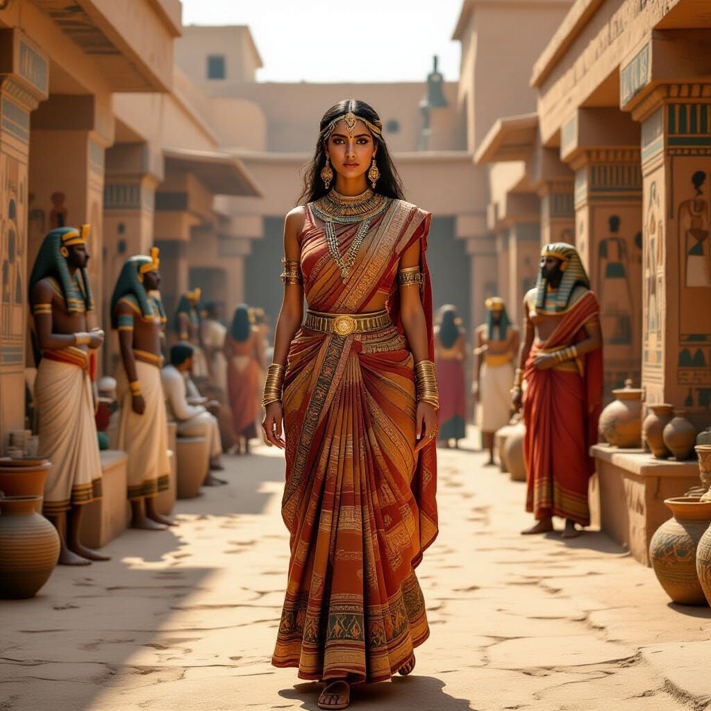 Indus Valley Woman Meets Egyptian Pharaohs in Ancient City