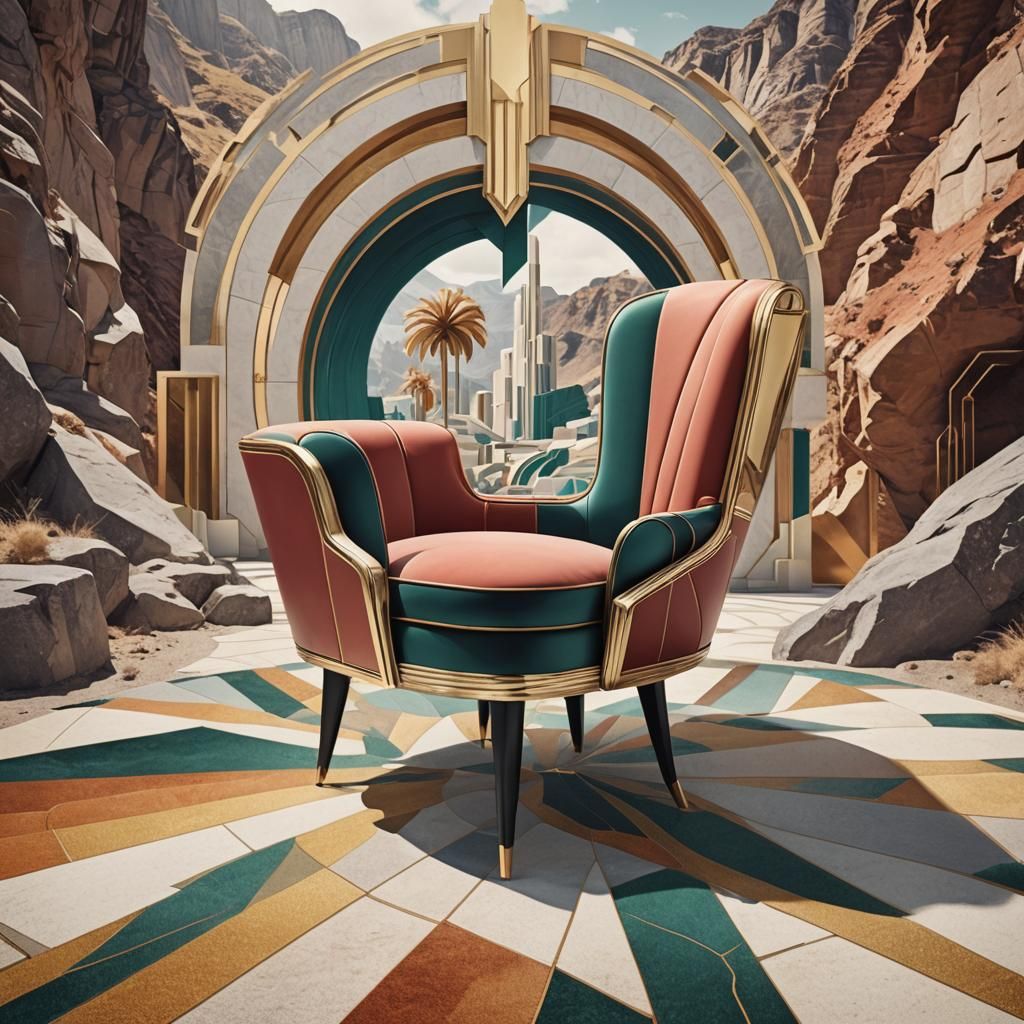 Art Deco Chair in Valley Presented by Fashionista