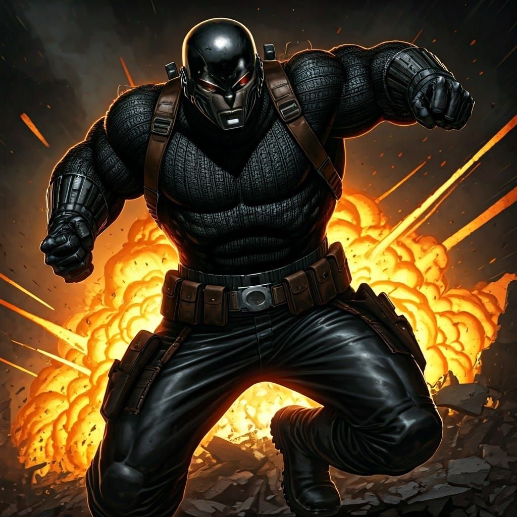 Gritty Diesel Punk Hero Emerges from Ruins in Masterpiece Ar...