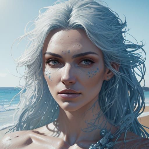 Concept Art: People on Beach with Dynamic Lighting