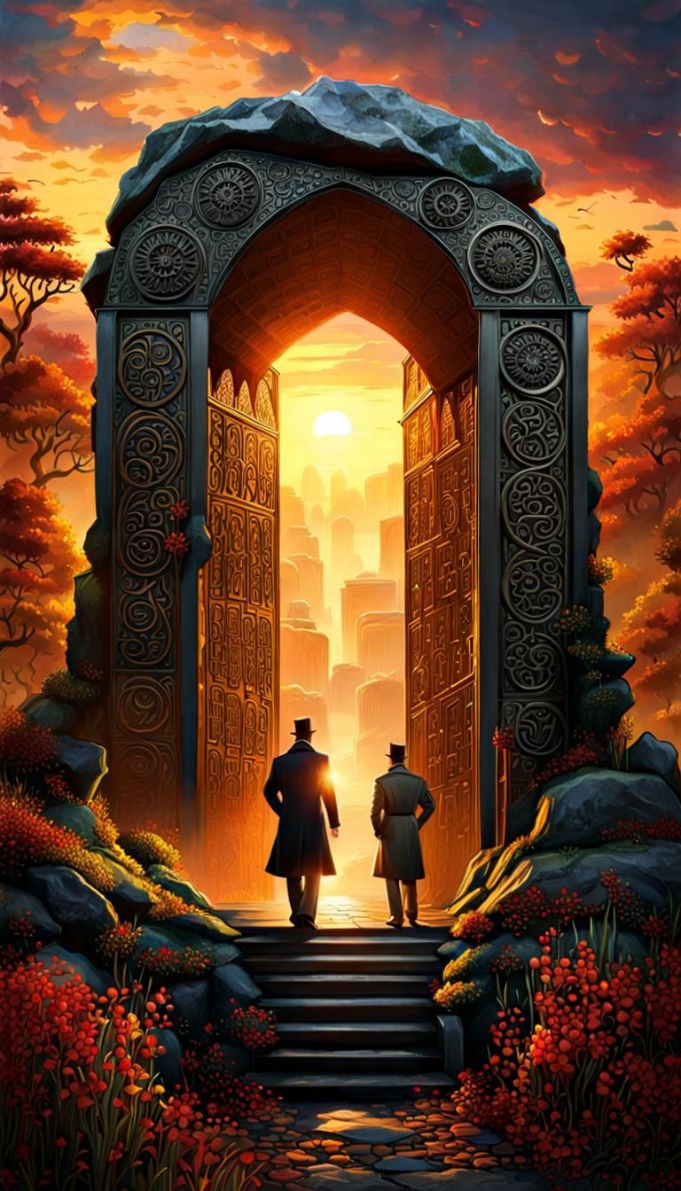 Sherlock Holmes and Watson Discover Eldritch Glyphs