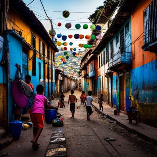 Favela Street Photography: Rio de Janeiro at Golden Hour