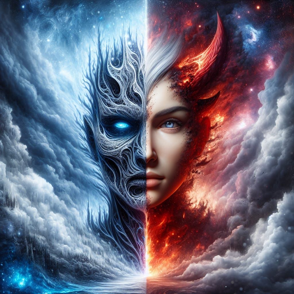 Good Versus Evil: Soul's Struggle in Fantasy Art