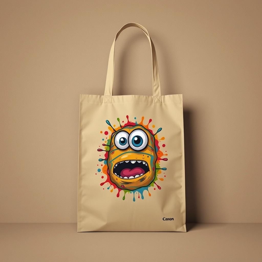 Monster Food Bag in Pop Art Style
