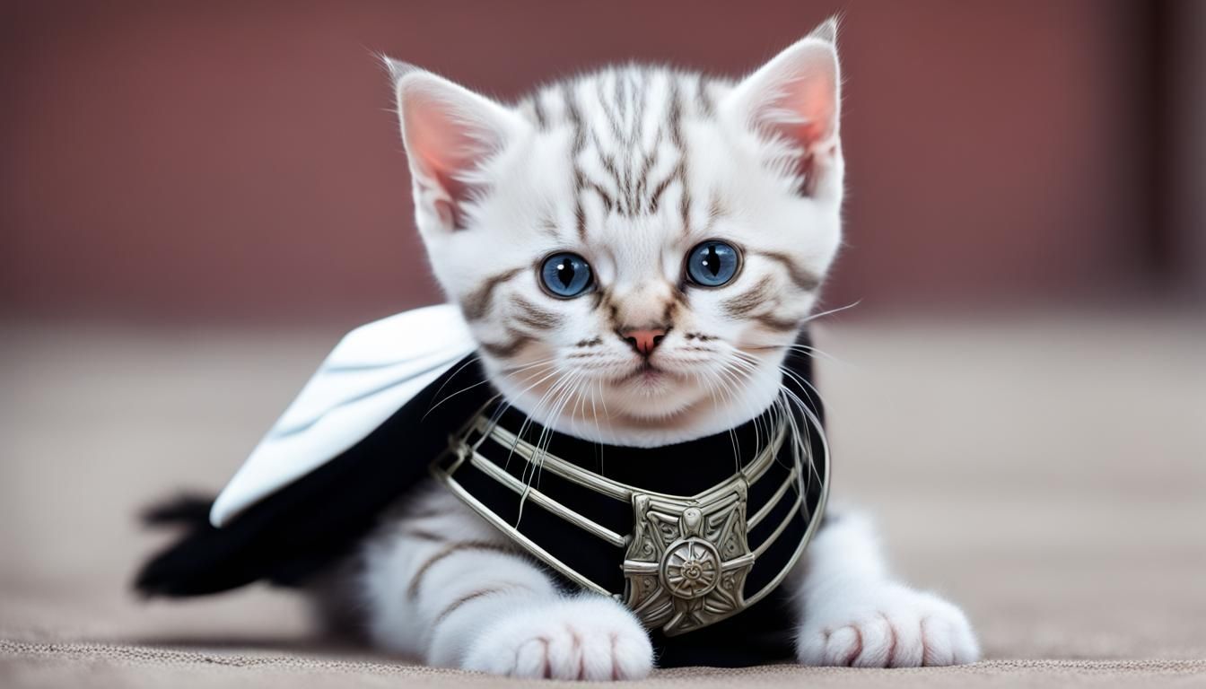Imperial Kitten: A Royal Feline Portrait